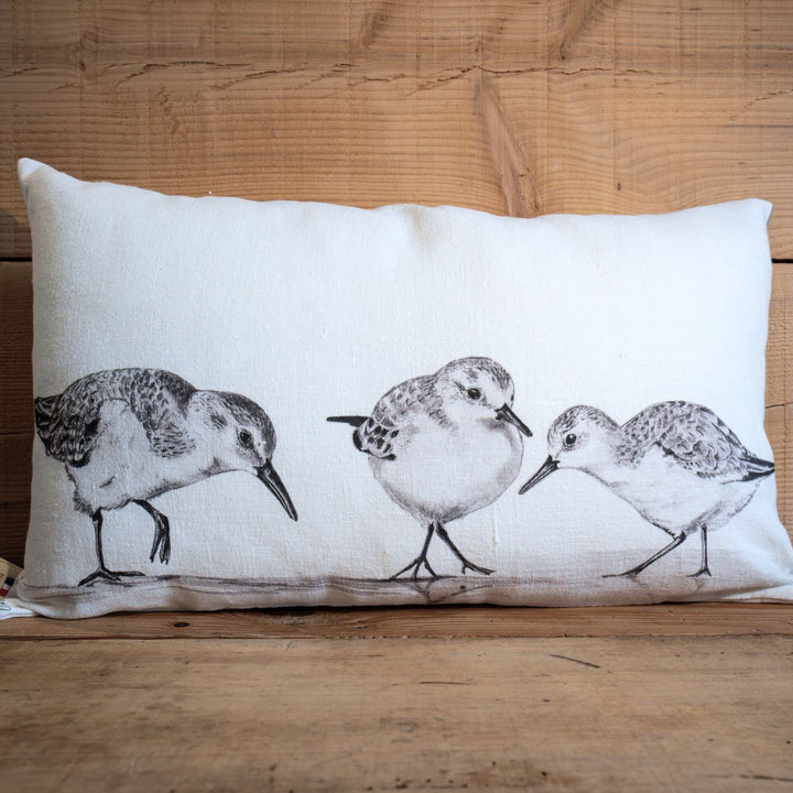 Coussin en Lin Bécasseaux Crayon
