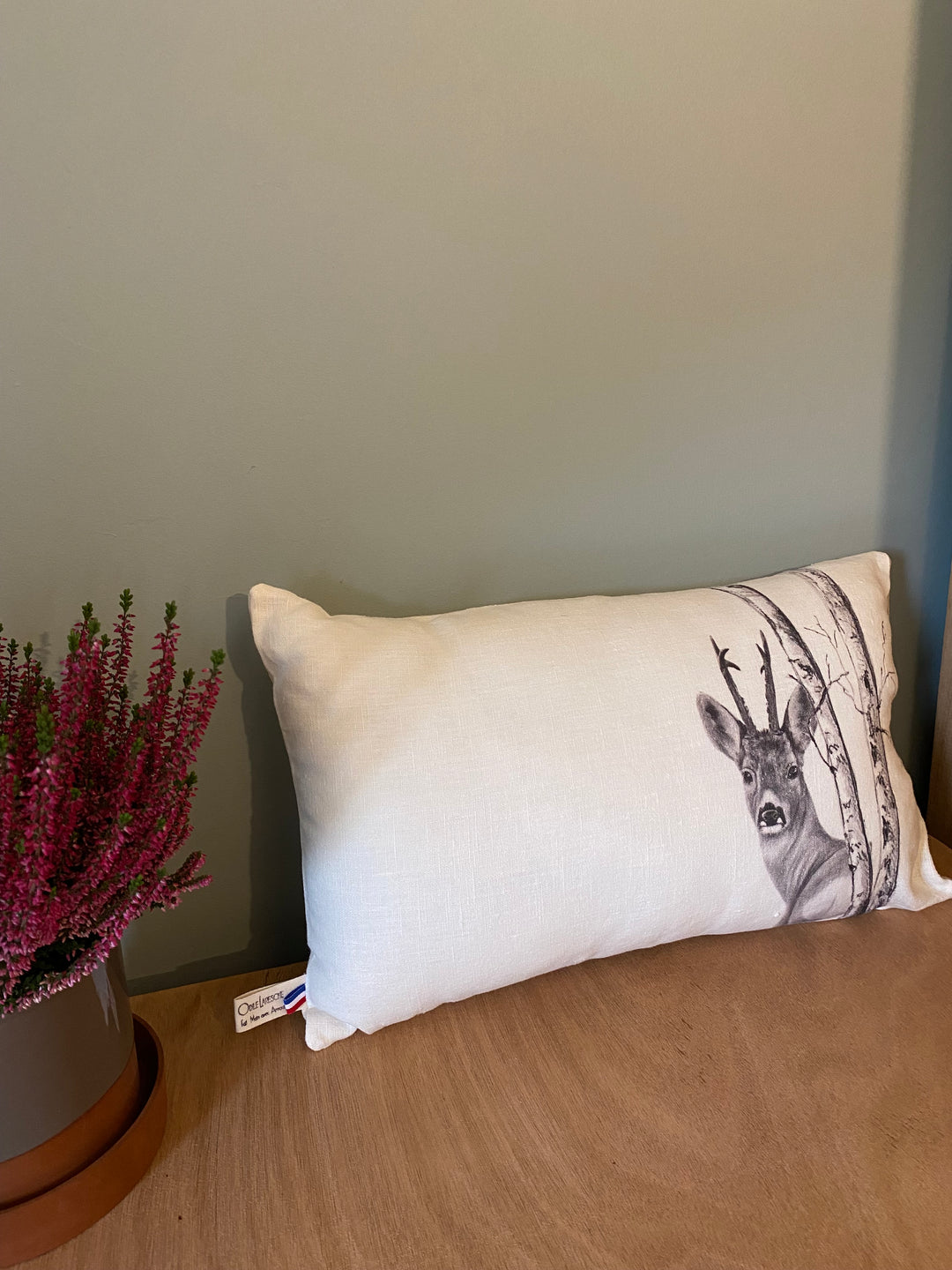 Linen Deer Cushion