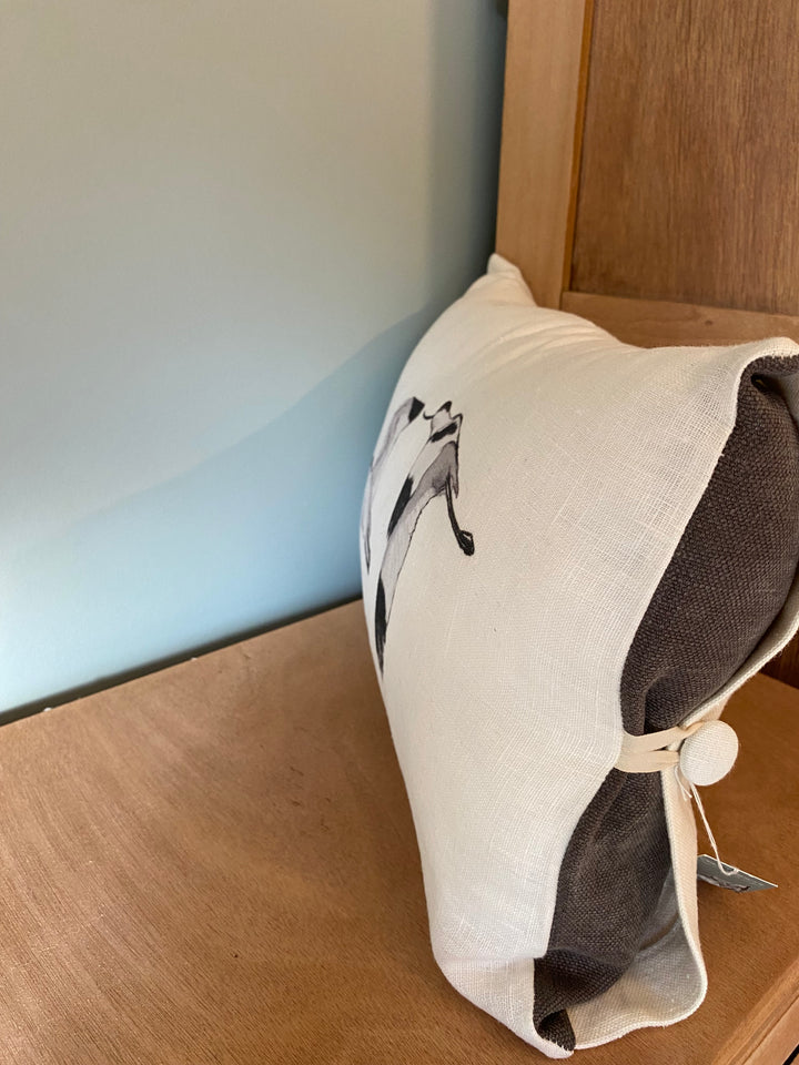Leinenkissen Les Avocettes im Kleinformat