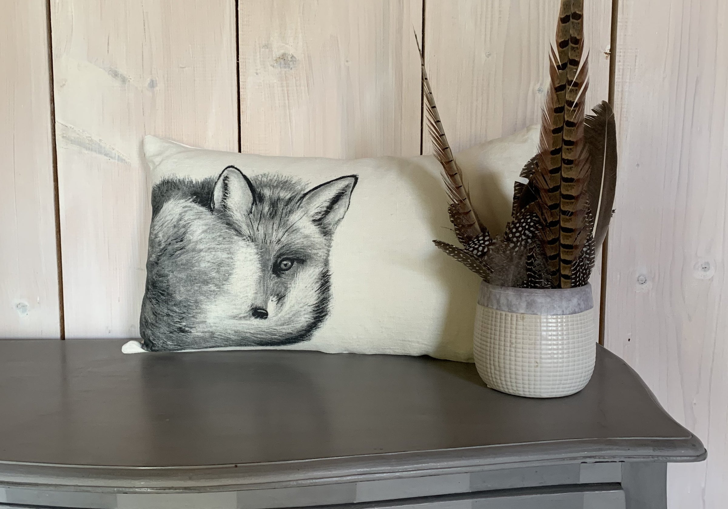 collection coussin en lin  - odile laresche - peintre animalier