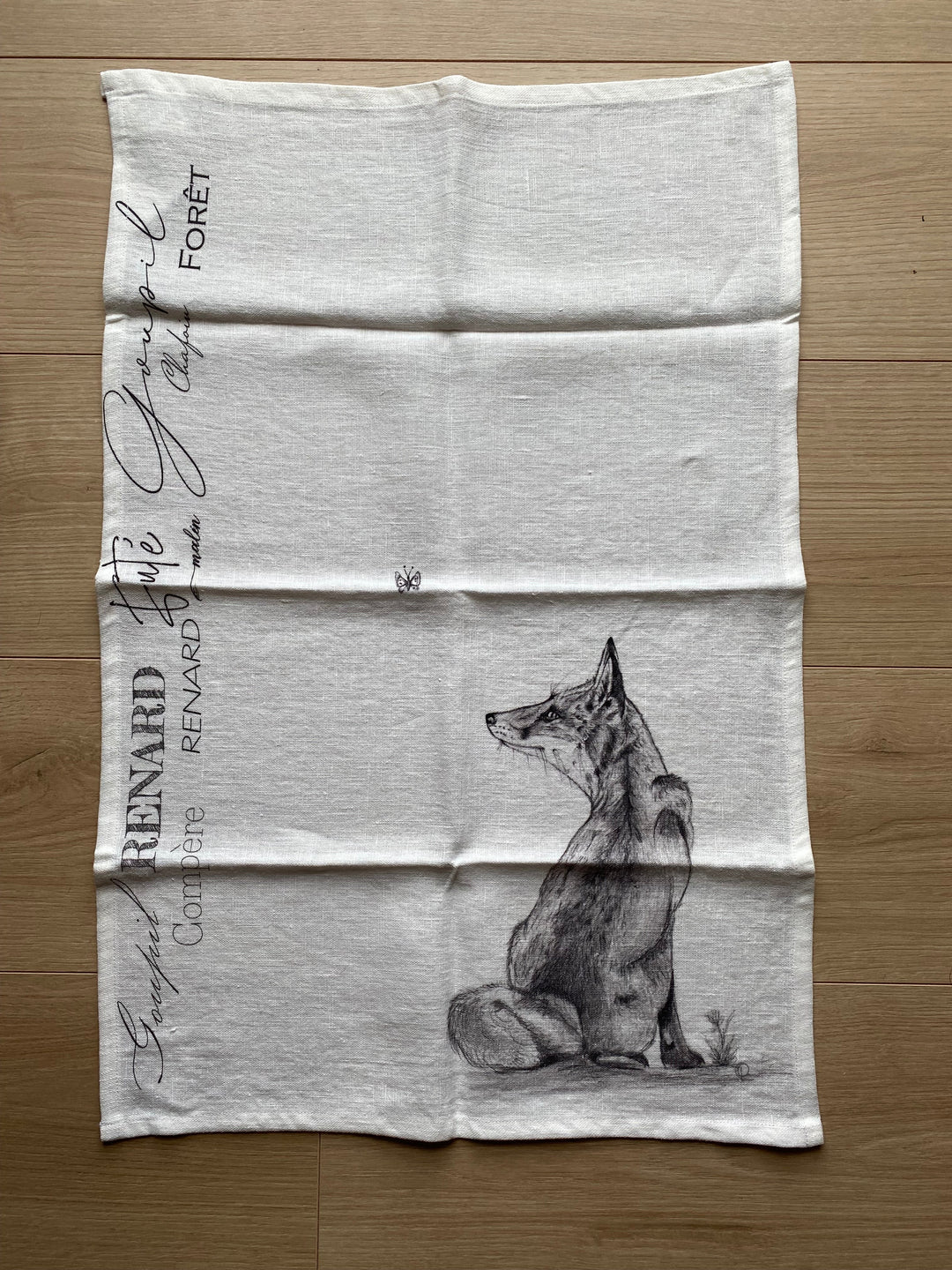 Victor Fox Linen Tea Towel