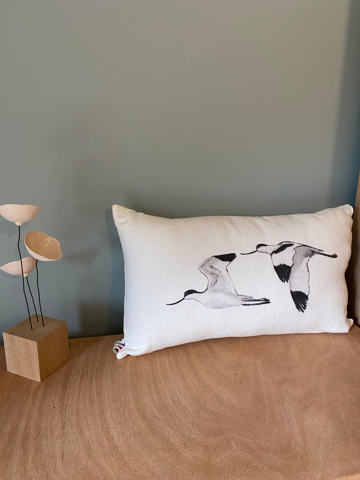 Coussin en Lin Les Avocettes Petit Format