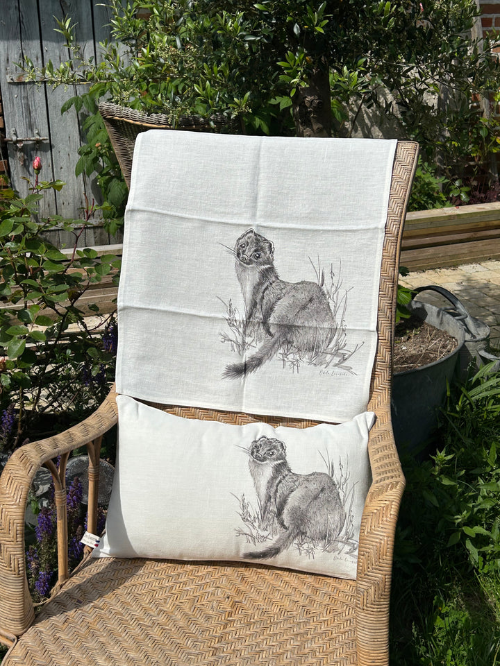 Hermine Pencil Linen Cushion