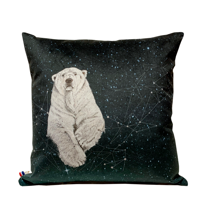 Milky Way Bear Velvet Cushion